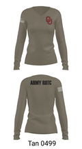 OU Army ROTC 95723228 Women's Long Sleeve V-neck Shirt - 77