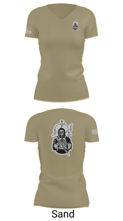 Outlaw Mortar Section 59835743 Women's Short Sleeve V-neck Shirt - 88