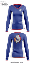 Byhalia High School Cheer 25376847 Women's Long Sleeve V-neck Shirt - 41
