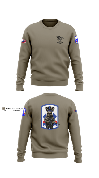 Crew Neck Sweatshirt, 3RD PLT BAD BOYS3RD PLT BAD BOYS 899719921-299 DismountBlue EwokDismount sabersBlue Ewok, Army, Teamtime, Team time, sublimation, custom sports apparel, team uniforms, spirit wear, spiritwear, sports uniforms, custom shirts, team store, custom team store, fundraiser sports, apparel fundraiser