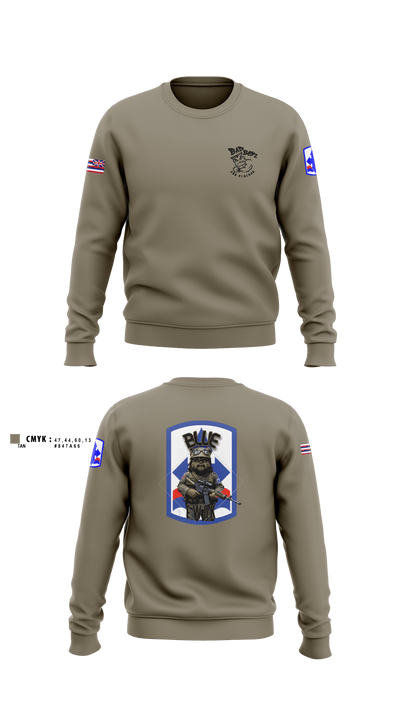 3RD PLT BAD BOYS3RD PLT BAD BOYS 899719921-299 DismountBlue Ewok 2663775 Crew Neck Sweatshirt - 4