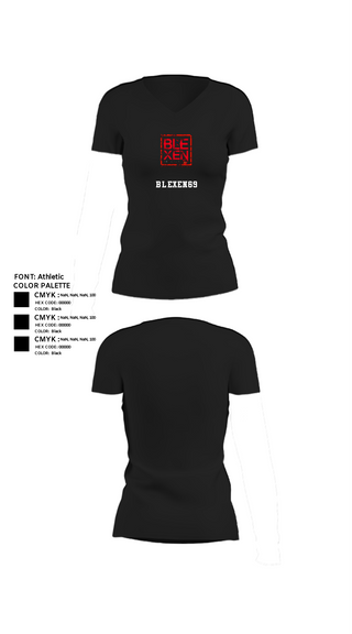 Women's Short Sleeve Vneck Shirt, Blexen69, , Teamtime, Team time, sublimation, custom sports apparel, team uniforms, spirit wear, spiritwear, sports uniforms, custom shirts, team store, custom team store, fundraiser sports, apparel fundraiser