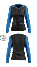 KinExPro Performance Training & Rehab 63111401 Women's Long Sleeve V-neck Shirt - 3