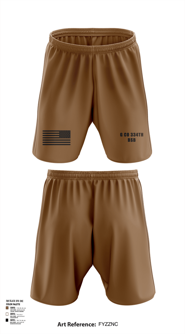 Athletic Shorts With Pockets, G Co 334th BSB, National Guard, Teamtime, Team time, sublimation, custom sports apparel, team uniforms, spirit wear, spiritwear, sports uniforms, custom shirts, team store, custom team store, fundraiser sports, apparel fundraiser