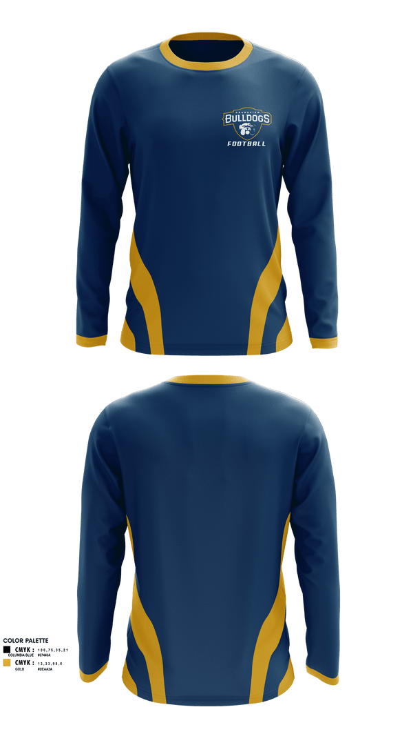 Long Sleeve Performance Shirt, Grandview Middle School Football, Football, Teamtime, Team time, sublimation, custom sports apparel, team uniforms, spirit wear, spiritwear, sports uniforms, custom shirts, team store, custom team store, fundraiser sports, apparel fundraiser