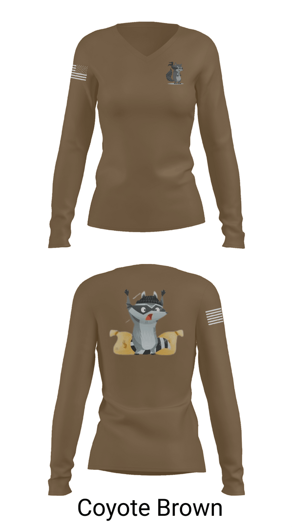 Womens Long Sleeve Vneck Shirt, 2-2 B Co., Army, Teamtime, Team time, sublimation, custom sports apparel, team uniforms, spirit wear, spiritwear, sports uniforms, custom shirts, team store, custom team store, fundraiser sports, apparel fundraiser