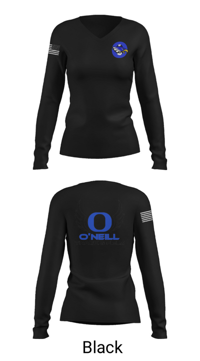 O'Neill High School Track 69865173 Women's Long Sleeve V-neck Shirt - 13