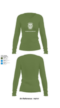 San Marcos Police Mounted Unit 48191371 Women's Long Sleeve V-neck Shirt - 40