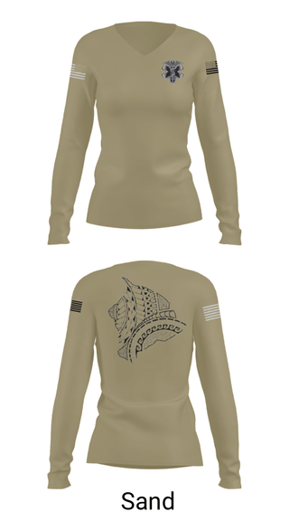 Women's Long Sleeve Vneck Shirt, MEDICS, National Guard, Teamtime, Team time, sublimation, custom sports apparel, team uniforms, spirit wear, spiritwear, sports uniforms, custom shirts, team store, custom team store, fundraiser sports, apparel fundraiser