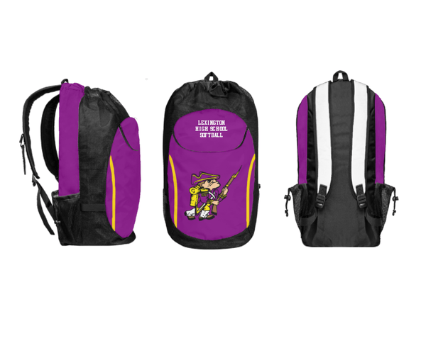 Gear Bag, Lexington High School Softball, Softball, Teamtime, Team time, sublimation, custom sports apparel, team uniforms, spirit wear, spiritwear, sports uniforms, custom shirts, team store, custom team store, fundraiser sports, apparel fundraiser