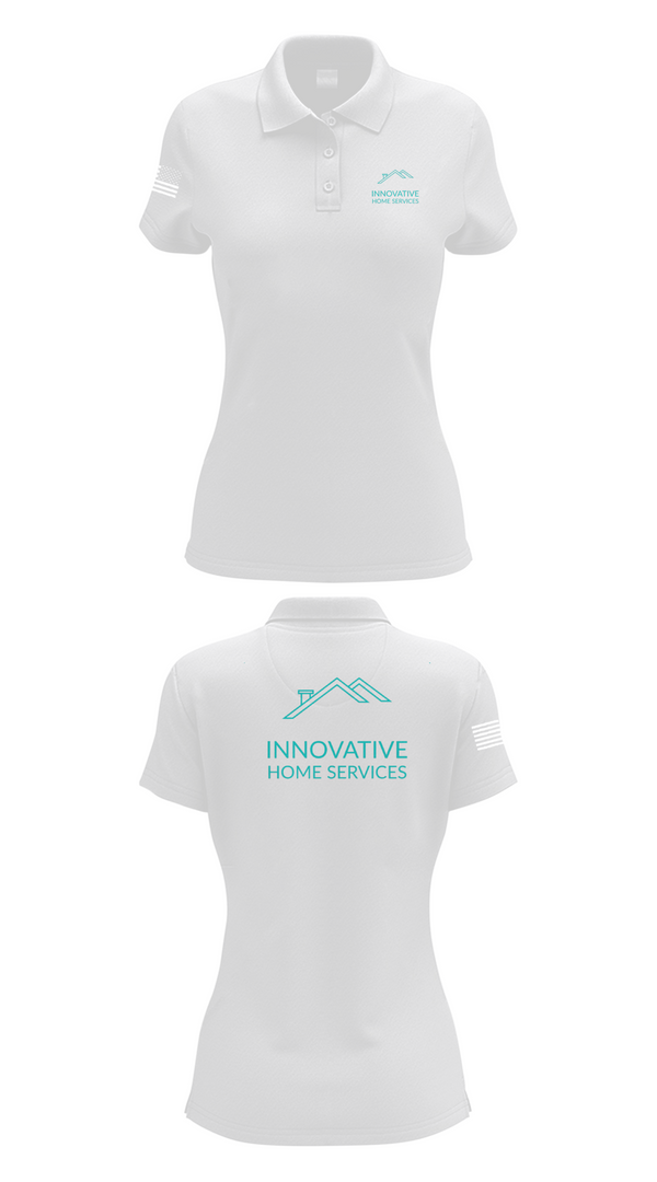 Womens Short Sleeve Performance Polo, Innovative Home Services, , Teamtime, Team time, sublimation, custom sports apparel, team uniforms, spirit wear, spiritwear, sports uniforms, custom shirts, team store, custom team store, fundraiser sports, apparel fundraiser