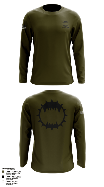 Terra 343 90454579 Long Sleeve Performance Polo - 1