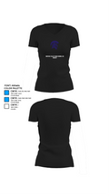 Shepaug Valley High School Ice Hockey 43767452 Women's Short Sleeve V-neck Shirt - 37