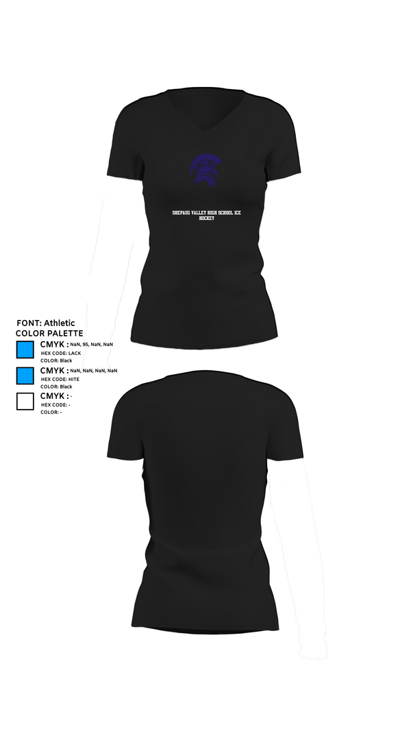 Womens Short Sleeve Vneck Shirt, Shepaug Valley High School Ice Hockey, Ice Hockey, Teamtime, Team time, sublimation, custom sports apparel, team uniforms, spirit wear, spiritwear, sports uniforms, custom shirts, team store, custom team store, fundraiser sports, apparel fundraiser