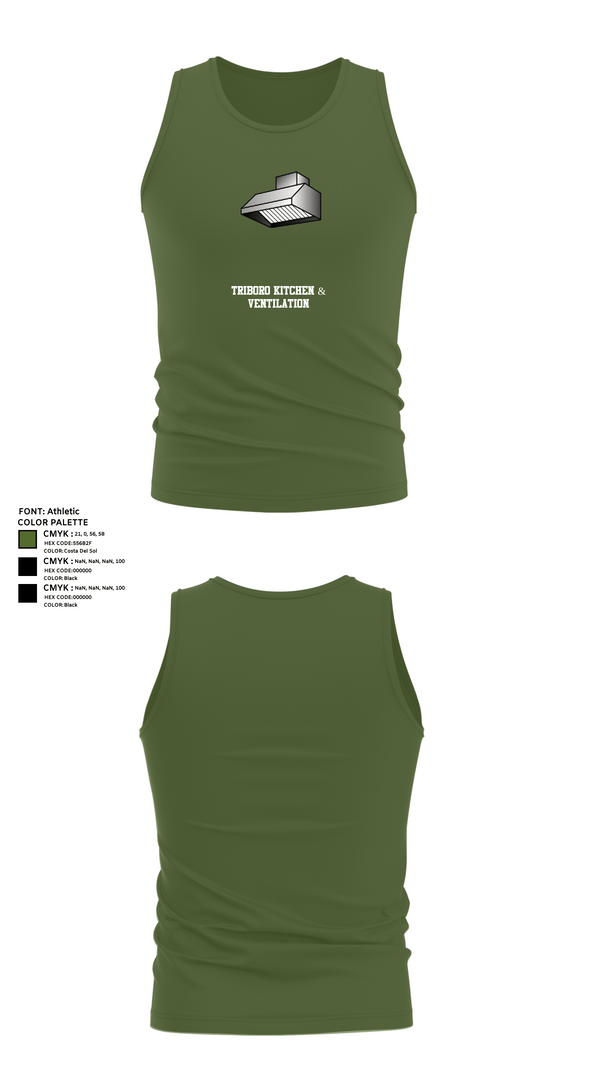 Tank Top, Triboro kitchen & ventilation, , Teamtime, Team time, sublimation, custom sports apparel, team uniforms, spirit wear, spiritwear, sports uniforms, custom shirts, team store, custom team store, fundraiser sports, apparel fundraiser