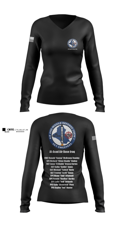 undefined Women's Long Sleeve V-neck Shirt - 5