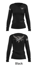 Livingston Police Emergency Service Unit 52189708 Women's Long Sleeve V-neck Shirt -1 35