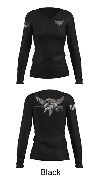 Womens Long Sleeve Vneck Shirt 1, Livingston Police Emergency Service Unit, , Teamtime, Team time, sublimation, custom sports apparel, team uniforms, spirit wear, spiritwear, sports uniforms, custom shirts, team store, custom team store, fundraiser sports, apparel fundraiser