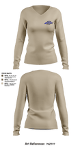 1st Defense Foam Insulation 48484867 Women's Long Sleeve V-neck Shirt - 3