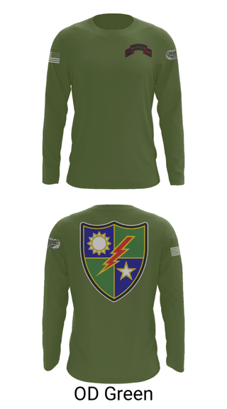 Long Sleeve Performance Shirt, 75th Ranger Regiment, Army, Teamtime, Team time, sublimation, custom sports apparel, team uniforms, spirit wear, spiritwear, sports uniforms, custom shirts, team store, custom team store, fundraiser sports, apparel fundraiser