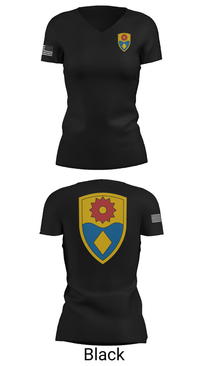 870th mp company 27373000 Women's Short Sleeve V-neck Shirt - 28