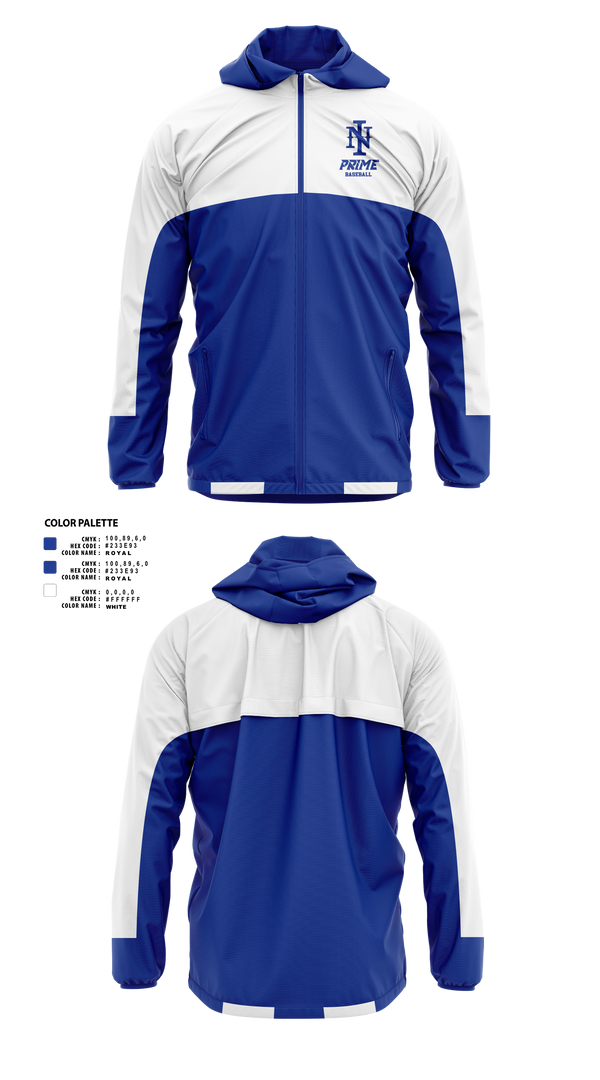 Windbreaker, Ninth Inning Prime Baseball, Baseball, Teamtime, Team time, sublimation, custom sports apparel, team uniforms, spirit wear, spiritwear, sports uniforms, custom shirts, team store, custom team store, fundraiser sports, apparel fundraiser
