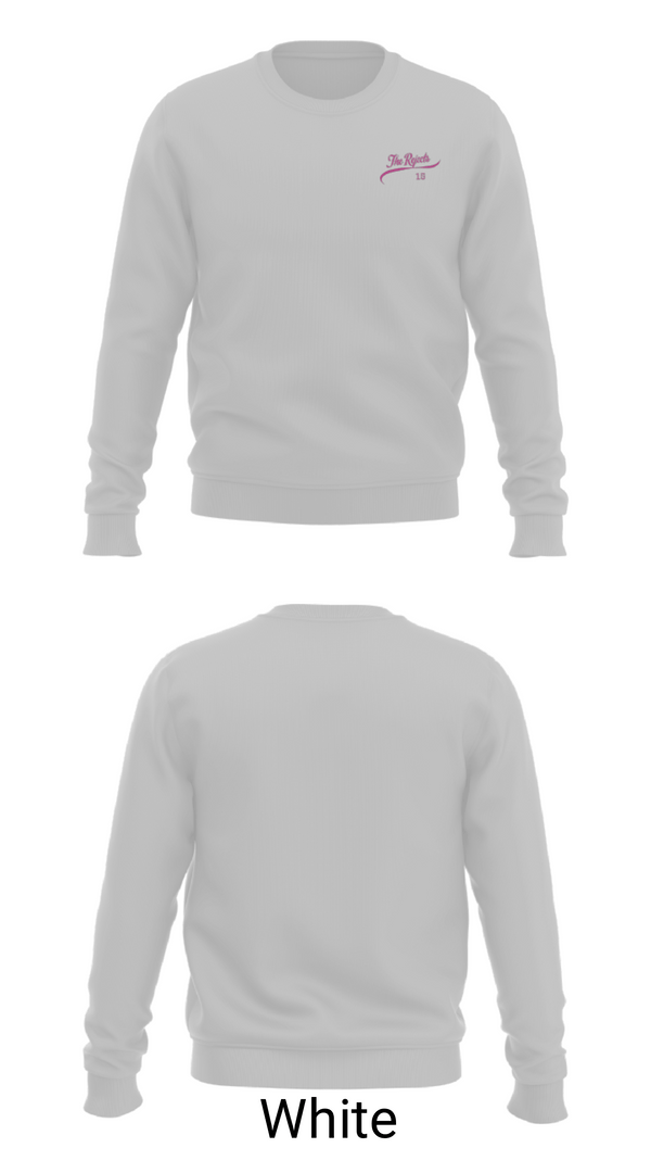 Crew Neck Sweatshirt, The rejects, Softball, Teamtime, Team time, sublimation, custom sports apparel, team uniforms, spirit wear, spiritwear, sports uniforms, custom shirts, team store, custom team store, fundraiser sports, apparel fundraiser