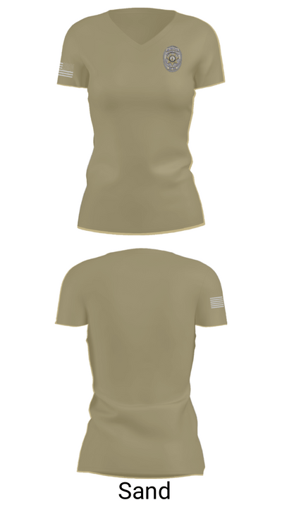 Criminal Investigations Division 46108809 Women's Short Sleeve V-neck Shirt - 49