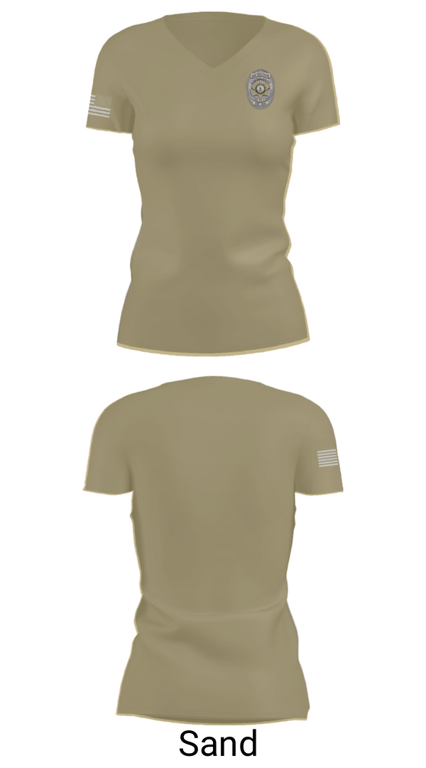 Women's Short Sleeve Vneck Shirt, Criminal Investigations Division, Police, Teamtime, Team time, sublimation, custom sports apparel, team uniforms, spirit wear, spiritwear, sports uniforms, custom shirts, team store, custom team store, fundraiser sports, apparel fundraiser