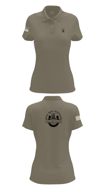 Real Deal Steppers 12364541 Women's Short Sleeve Performance Polo  - 30
