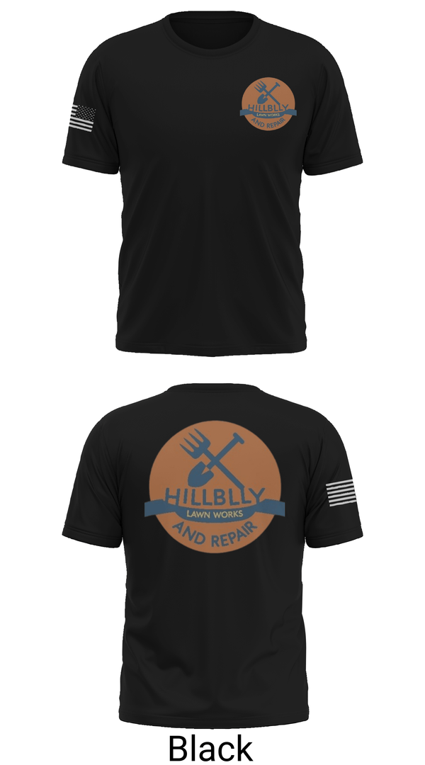 Short Sleeve Performance Shirt, Hillbilly Lawn Works And Repair, , Teamtime, Team time, sublimation, custom sports apparel, team uniforms, spirit wear, spiritwear, sports uniforms, custom shirts, team store, custom team store, fundraiser sports, apparel fundraiser
