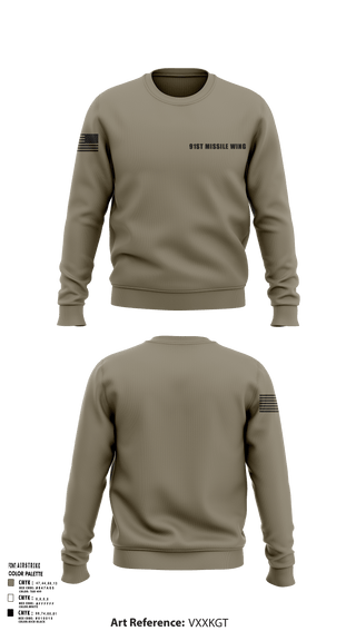 Crew Neck Sweatshirt, 91st missile wing, Air Force, Teamtime, Team time, sublimation, custom sports apparel, team uniforms, spirit wear, spiritwear, sports uniforms, custom shirts, team store, custom team store, fundraiser sports, apparel fundraiser