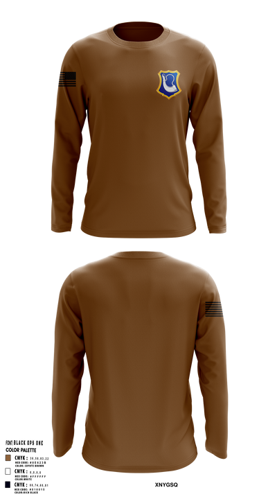 C-Co. 1-181st 51621268 Long Sleeve Performance Shirt 104