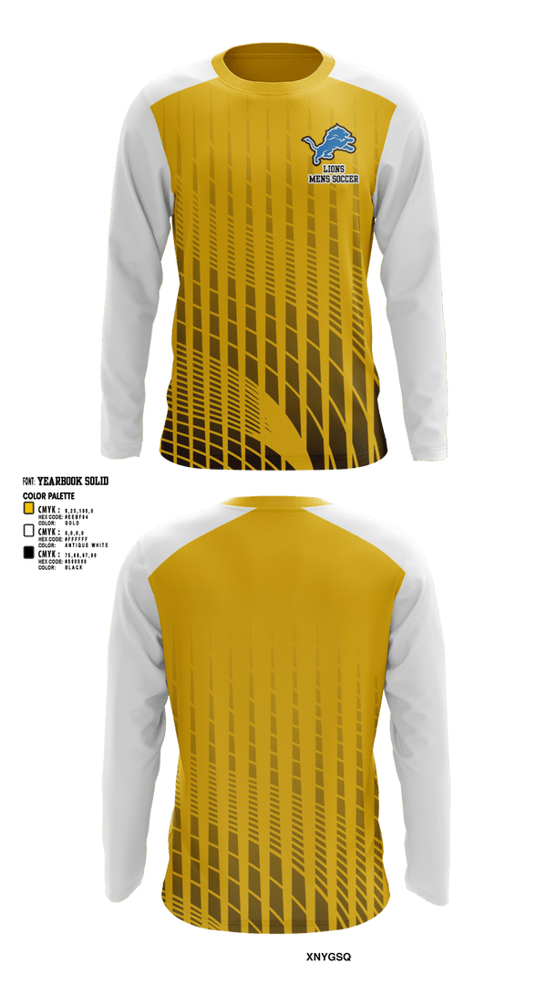 Long Sleeve Performance Shirt, lions, Men's Soccer, Teamtime, Team time, sublimation, custom sports apparel, team uniforms, spirit wear, spiritwear, sports uniforms, custom shirts, team store, custom team store, fundraiser sports, apparel fundraiser