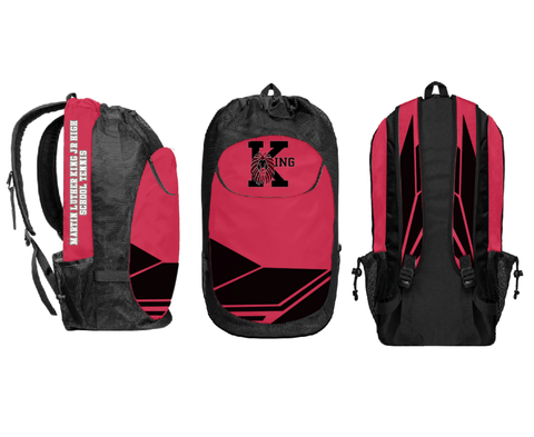 Gear Bag, Martin Luther King Jr High School Tennis, Tennis, Teamtime, Team time, sublimation, custom sports apparel, team uniforms, spirit wear, spiritwear, sports uniforms, custom shirts, team store, custom team store, fundraiser sports, apparel fundraiser