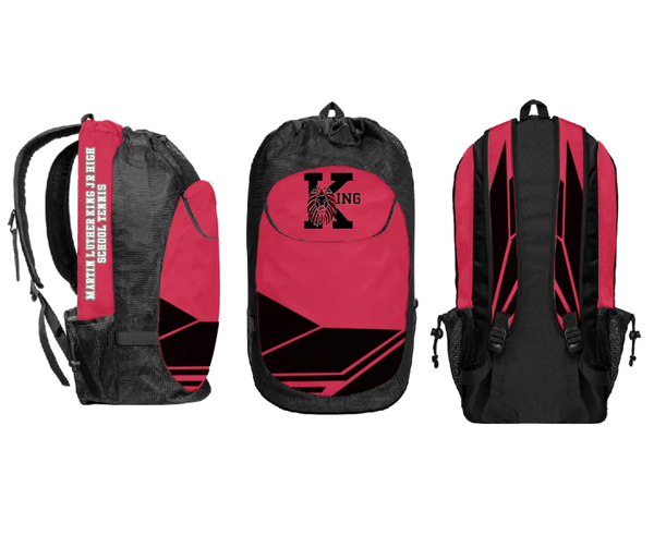 Gear Bag, Martin Luther King Jr High School Tennis, Tennis, Teamtime, Team time, sublimation, custom sports apparel, team uniforms, spirit wear, spiritwear, sports uniforms, custom shirts, team store, custom team store, fundraiser sports, apparel fundraiser