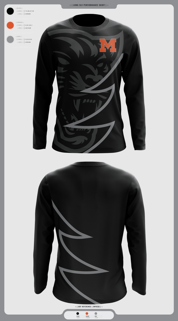 Long Sleeve Performance Shirt, Milton Area Black Panthers, , Teamtime, Team time, sublimation, custom sports apparel, team uniforms, spirit wear, spiritwear, sports uniforms, custom shirts, team store, custom team store, fundraiser sports, apparel fundraiser