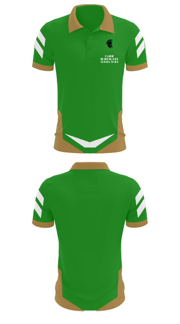Short Sleeve Performance Polo, Elmont Memorial High School Track, Track & Field, Teamtime, Team time, sublimation, custom sports apparel, team uniforms, spirit wear, spiritwear, sports uniforms, custom shirts, team store, custom team store, fundraiser sports, apparel fundraiser