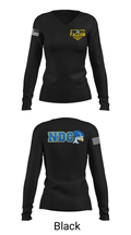 Notre Dame College Baseball 14441958 Women's Long Sleeve V-neck Shirt - 13