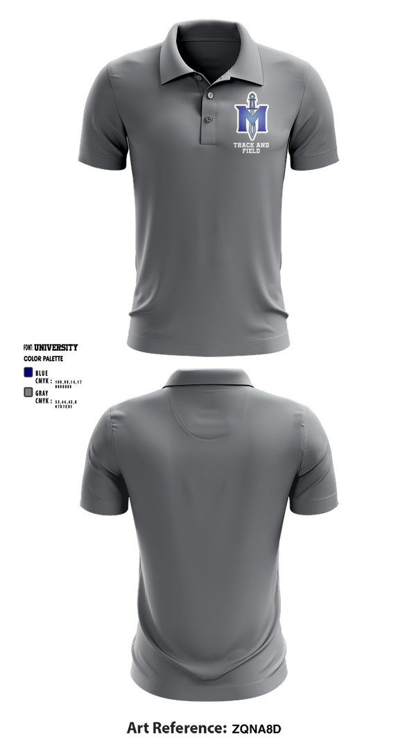 Short Sleeve Performance Polo, Imater Academy High School Track, Track & Field, Teamtime, Team time, sublimation, custom sports apparel, team uniforms, spirit wear, spiritwear, sports uniforms, custom shirts, team store, custom team store, fundraiser sports, apparel fundraiser