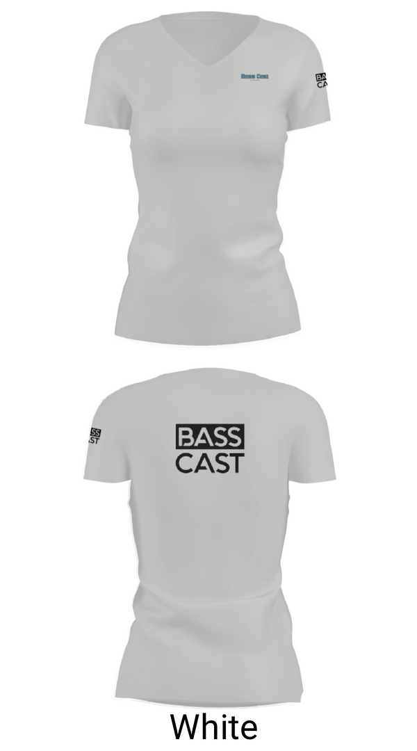 Women's Short Sleeve Vneck Shirt, Bass Cast OutdoorsBass Cast Outdoors, , Teamtime, Team time, sublimation, custom sports apparel, team uniforms, spirit wear, spiritwear, sports uniforms, custom shirts, team store, custom team store, fundraiser sports, apparel fundraiser