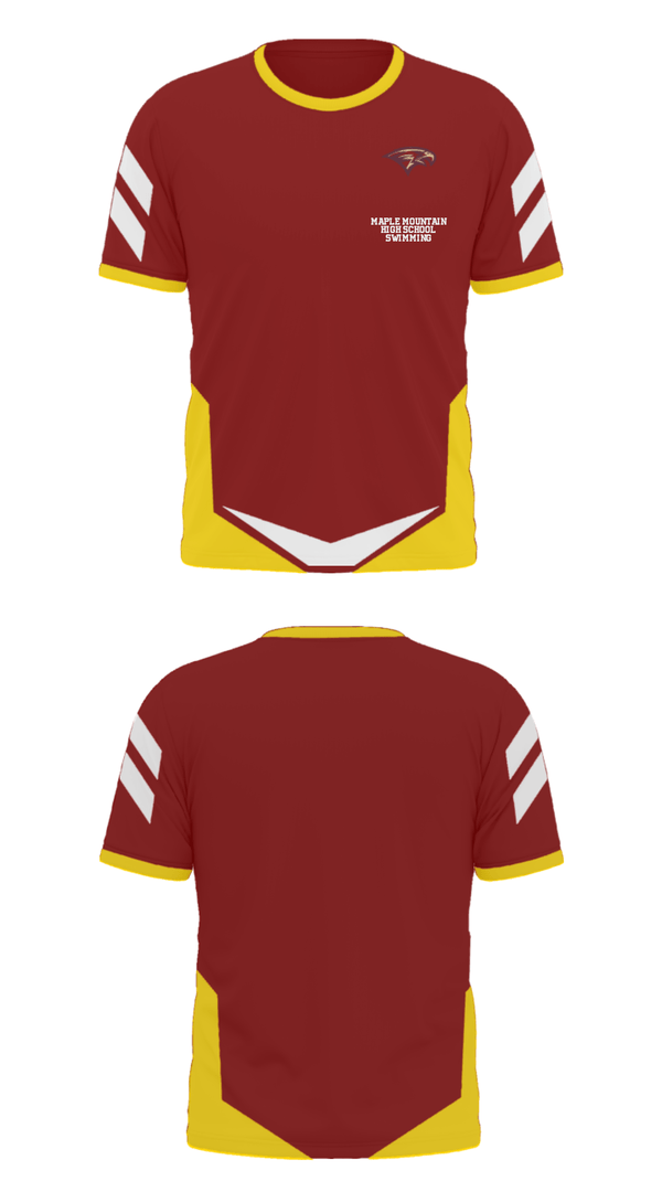 Short Sleeve Performance Polo, Maple Mountain High School Swimming, Swimming, Teamtime, Team time, sublimation, custom sports apparel, team uniforms, spirit wear, spiritwear, sports uniforms, custom shirts, team store, custom team store, fundraiser sports, apparel fundraiser