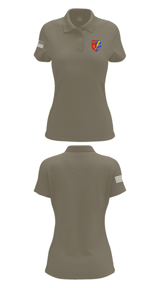 Womens Short Sleeve Performance Polo, Fernmeldebataillon 4, Army, Teamtime, Team time, sublimation, custom sports apparel, team uniforms, spirit wear, spiritwear, sports uniforms, custom shirts, team store, custom team store, fundraiser sports, apparel fundraiser