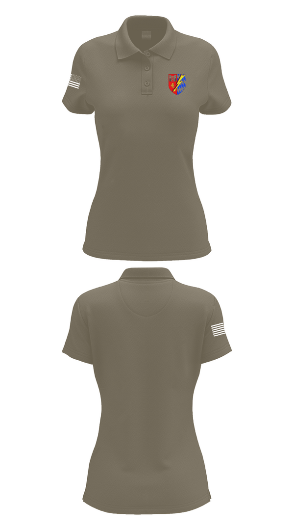 Womens Short Sleeve Performance Polo, Fernmeldebataillon 4, Army, Teamtime, Team time, sublimation, custom sports apparel, team uniforms, spirit wear, spiritwear, sports uniforms, custom shirts, team store, custom team store, fundraiser sports, apparel fundraiser