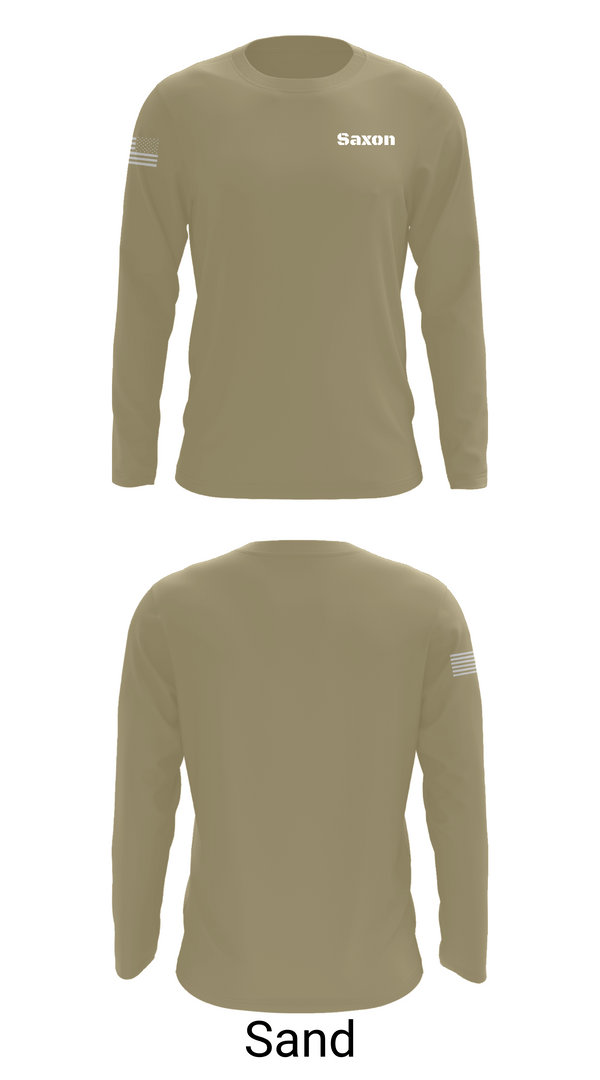 Long Sleeve Performance Shirt, Saxon, Army, Teamtime, Team time, sublimation, custom sports apparel, team uniforms, spirit wear, spiritwear, sports uniforms, custom shirts, team store, custom team store, fundraiser sports, apparel fundraiser