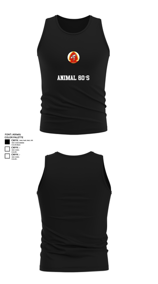 Tank Top, Animal 60’s, , Teamtime, Team time, sublimation, custom sports apparel, team uniforms, spirit wear, spiritwear, sports uniforms, custom shirts, team store, custom team store, fundraiser sports, apparel fundraiser