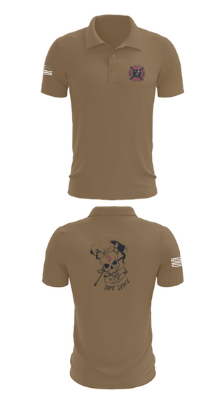 Short Sleeve Performance Polo, 386th ECES/CEF, Fire Department, Teamtime, Team time, sublimation, custom sports apparel, team uniforms, spirit wear, spiritwear, sports uniforms, custom shirts, team store, custom team store, fundraiser sports, apparel fundraiser