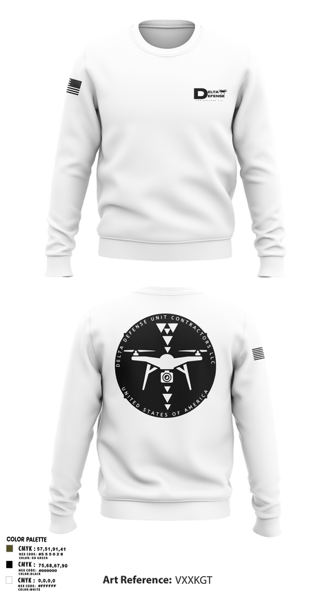 Crew Neck Sweatshirt, Delta Defense Unit, Police, Teamtime, Team time, sublimation, custom sports apparel, team uniforms, spirit wear, spiritwear, sports uniforms, custom shirts, team store, custom team store, fundraiser sports, apparel fundraiser
