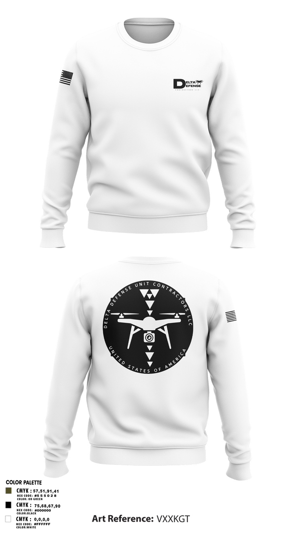 Crew Neck Sweatshirt, Delta Defense Unit, Police, Teamtime, Team time, sublimation, custom sports apparel, team uniforms, spirit wear, spiritwear, sports uniforms, custom shirts, team store, custom team store, fundraiser sports, apparel fundraiser