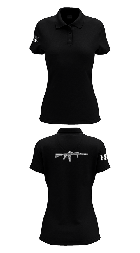 Womens Short Sleeve Performance Polo, Tactical Miami Training, Space Force, Teamtime, Team time, sublimation, custom sports apparel, team uniforms, spirit wear, spiritwear, sports uniforms, custom shirts, team store, custom team store, fundraiser sports, apparel fundraiser